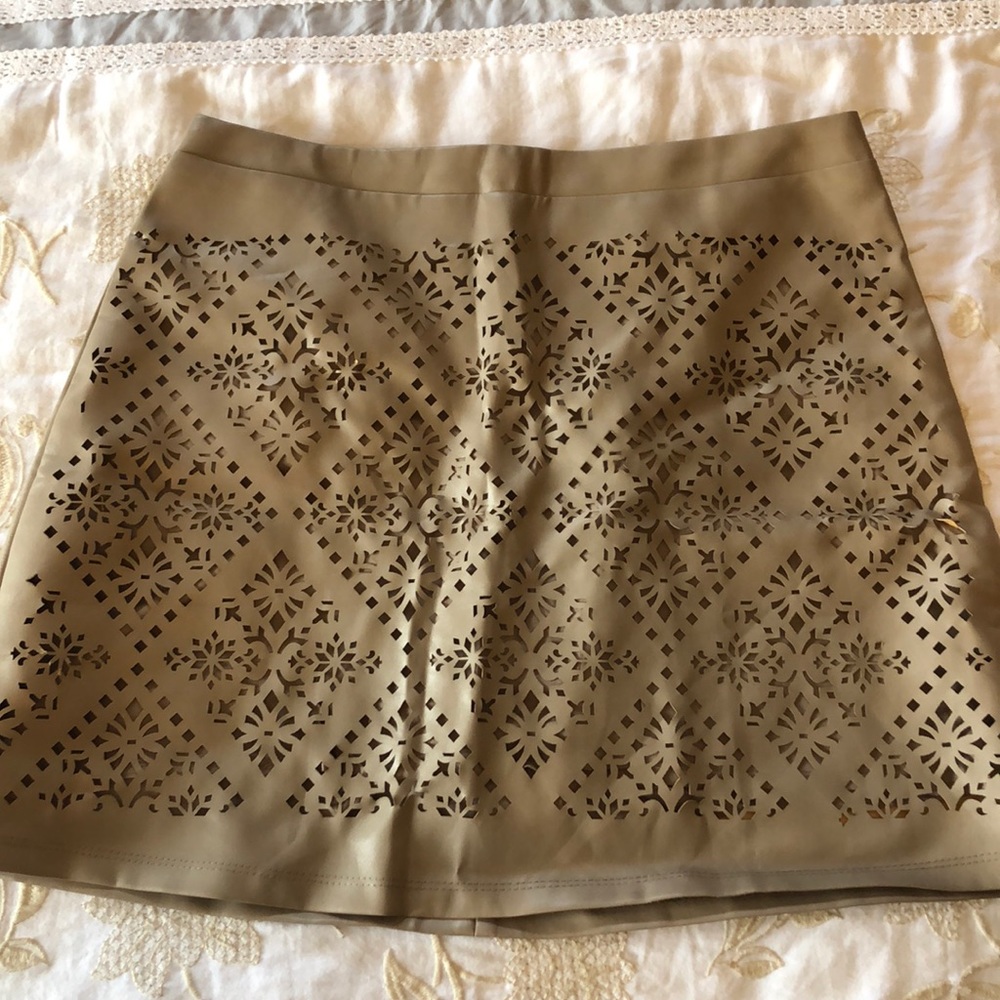 Tan leather “hyfve” skirt
